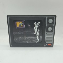 Mtv Spaceman Moon Retro TV Display 80s TV Show Nostalgia Decor Music Television