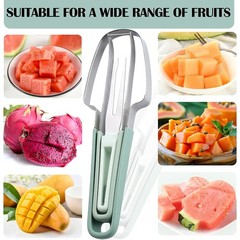 Stainless Steel Watermelon Slicer, 2026 3 IN 1 Watermelon Cutter Knife Server