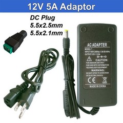 110V AC To 12V DC Transformer 12V 5A 60W Universal 12 Volt Power Supply Adapter