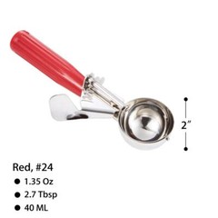 Cookie Scoop – #24 1.35 oz – Disher Scoop Portion Scoop Food Scoop – Portion …