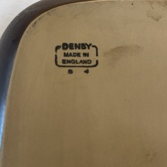 Vintage Denby Russet 14″x10″ Rectangular Baker England Stoneware Oven Dish