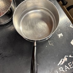 1801 Revere Ware 3 qt Sauce Pot Stainless Handled Steamer Double Boiler Lid Set