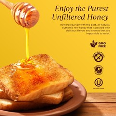 3 lbs. of 100% Raw, Unfiltered & Unheated Georgia Honey, New 2023 Crop
