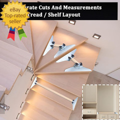 Zinc Plated Steel Stair Tread Gauge Template Tool – Measuring Jig for Stairs