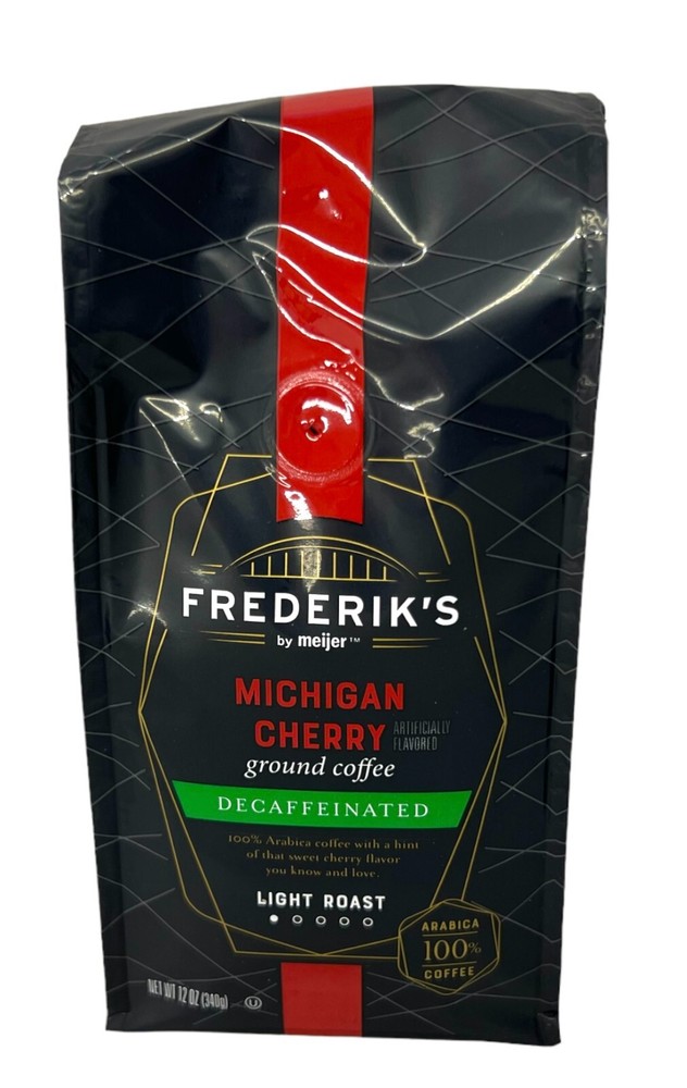 Frederik’s Meijer Decaffeinated Michigan Cherry Light Roast Ground Coffee 12 oz