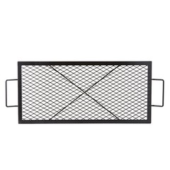 VEVOR 32″ Rectangle Cooking Grate Fire Pit Grill Grate X-Marks Heavy-Duty Steel