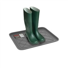 Boot Tray Muddy Shoes Plastic Tray Drip Catch Keep Floors Clean 15.5 x 19.75 In