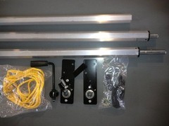 Dump Truck Trailer Hand Crank Manual Pull Tarp Roller Kit 5′ to 8′ wide