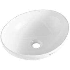 VEVOR Modern Ceramic Vessel Sink 16″x13.4″ Bathroom Vanity Bowl Countertop White