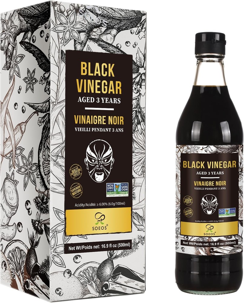 Chinkiang Vinegar 16.9 fl oz (500ml), 3 Years Aged, Naturally Fermented, Matu…