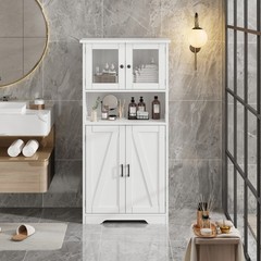 Kitchen Pantry Cabinet, Standing Cupboard,Storage Cabinet for Living Room, White