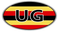Uganda Oval or Helmet Sticker Decal A766