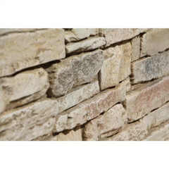 Ledge Stone 48 In. X 24.25 In. Polyurethane Interlocking Siding Panel in Frosted