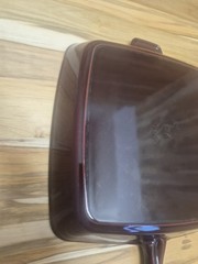 Staub 26cm 10.25″ Square Cast Iron Grill Pan Grillet Majolica Grenadine France