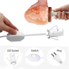 Betus Salt Lamp Cord with Dimmer Control – Power Cord with Dim Switch & Clip