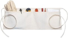 Stylish Two-Pocket Unisex Canvas Waist Apron in Classic White – Hand Wash Only