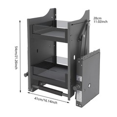 Kitchen Shelf Rack Upper Cabinet 2-Tier Pull Down Cabinet Organizer Rack