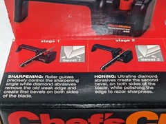 Chef’s Choice Diamond Hone 440 Sharpener For Knives 2 Stages Double Bevel Razor