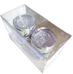 Kate Spade Festival Floral Stainless Steel Stemless Wine Glasses Blue Multi New