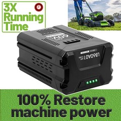 5.0Ah Li-ion Battery For Greenworks 60 V LB60A00 LB60A02 LB60A03 60Volt Max Tool
