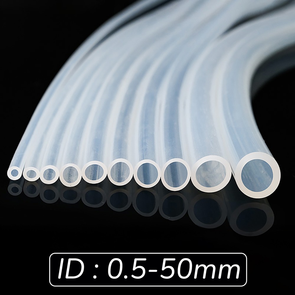 Platinum Clear Silicone Tubing Food/Medical Hose Tube High Temp 60A – All Sizes