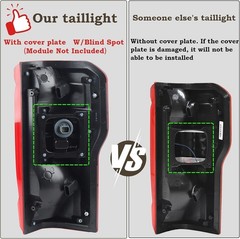 LH W/Blind Spot Tail Light Fit for 2023 2024 F250 F350 F450 F550 XL XLT Lariat..