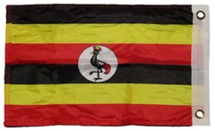 12×18 Uganda 2ply Double Sided 12″x18″ Flag Grommets