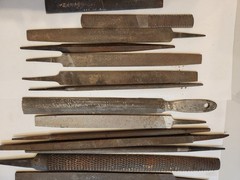 Lot of 15 Metal files Rasp DIFFERENT SIZES AS SHOWN USED