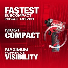 Milwaukee 3453-22 M12 FUEL 1/4″ Hex Impact Driver Kit