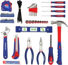WORKPRO Home Tool Kit 100Piece Kitchen Drawer Household Hand Tool Set with Pouch