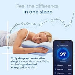 Derila Ergo Cervical Neck Pillow – Memory Foam Pillows for Back & Side Sleepers