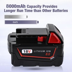 1/10Pack For Milwaukee for M18 Lithium 8 Ah Extended Capacity Battery 48-11-1860