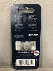 Heath Zenith 18000217 Satin Nickel Silver Metal Wired Pushbutton Doorbell