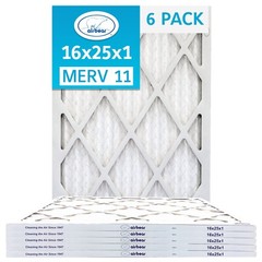Trion T11-16251-6P – 16″ x 25″ x 1″ Pleated Air Filter (6-Pack), MERV 11