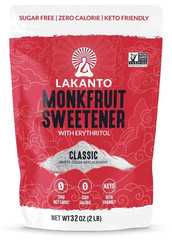 Lakanto Classic Monk Fruit Sweetener – White Sugar Substitute, 2 Lbs, 1 Count