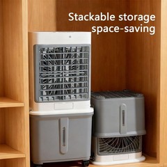 3-in-1 Portable Evaporative Air Cooler 32L Water Tank 3-Speed Swamp Cooler Fan