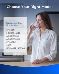 Waterdrop Plus Refrigerator Water Filter Replacement for LG® LT1000P® (1 Pcs)
