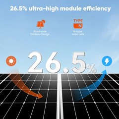 300W 600W 1200W 1800W Mono Solar Panel High Efficiency TOPCon RV Home 26.5% High