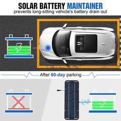 30W Solar Panel 12V Trickle Charger Battery Charger Kit Maintainer Boat Car RV