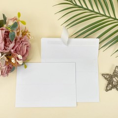 A6 White Envelopes for Invitations 4.75×6.5 in for 4×6 Cards 100 Pcs