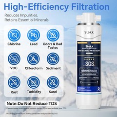 Stokk UC50 Under Sink Water Filter, Reduces Lead, Chlorine, Bad Taste & Odor New