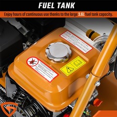 3950 PSI Gas High Pressure Washer 5 Nozzles Gas Powered Washer 2.6 GPM 212cc