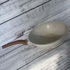 Natural Elements Induction Ready Non-stick 12.5” Wok Pan w/ Lid – Slight BEND