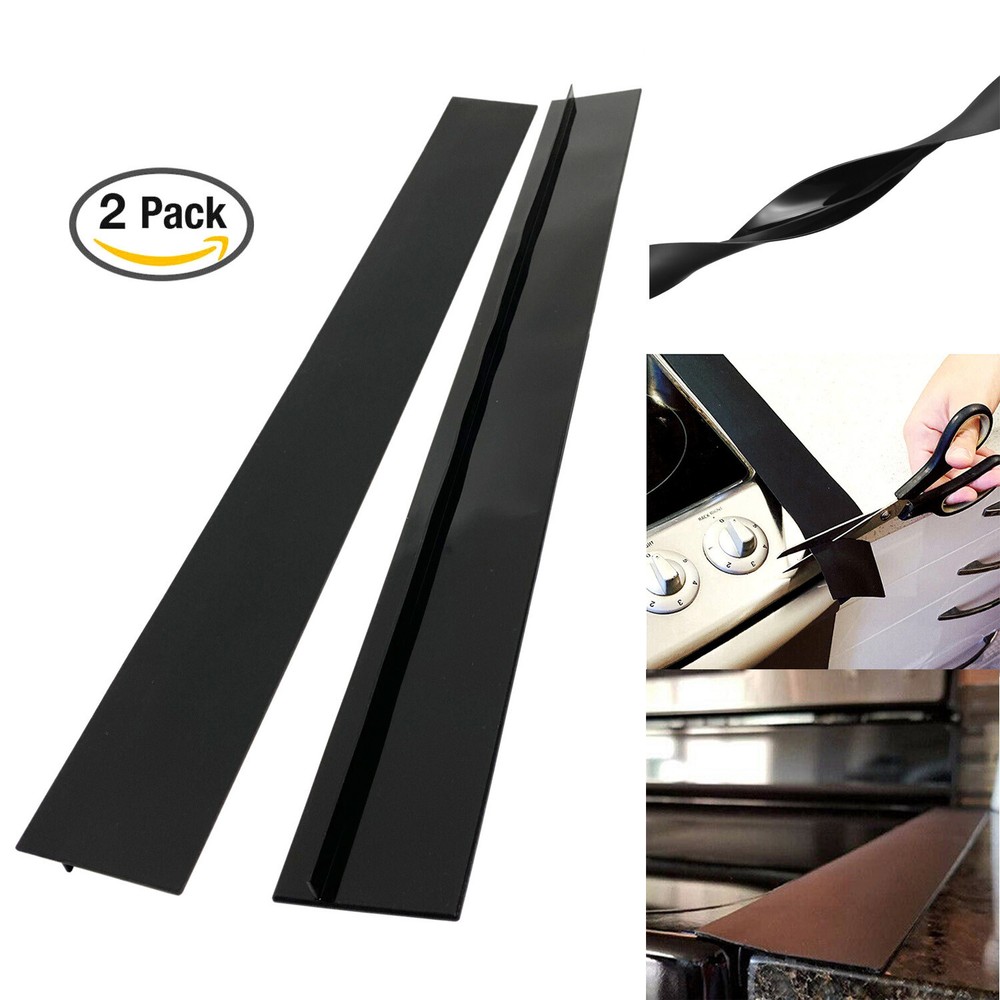 2 PCS 21” Silicone Stove Counter Gap Cover Oven Guard Spill Seal Slit Filler