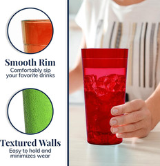 Cafe Break-Resistant Plastic 20Oz Restaurant-Quality Beverage Tumblers | Set Of