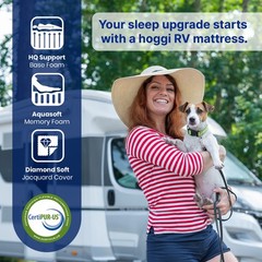 Short Queen, 8 Inch RV Mattress 60×74, High-Quality Memory Foam, hoggisleep NEW