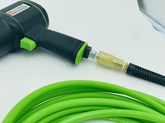 Polyurethane PU Braided Air Hose 1/4 X 25 Ft plus 10 pcs Air Compressor New