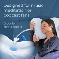 Derila Ergo Cervical Neck Pillow – Memory Foam Pillows for Back & Side Sleepers