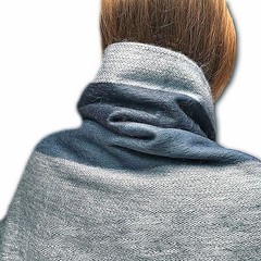 SOFT & WARM GRAY STRIPED ALPACA LLAMA WOOL BLANKET THROW QUEEN