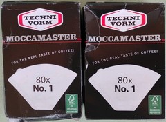 Moccamaster #1 Cup-One Filters White Paper 2 80-Count Boxes Damaged Box